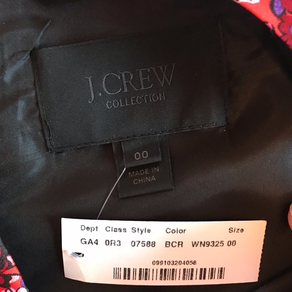 J. Crew Collection Berry Bouquet Cocktail Dress - Picture 6 of 6